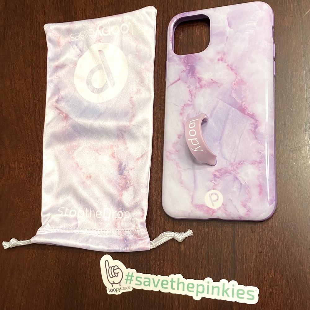 Purple Marble Loopy Case for iPhone 11 Pro Max